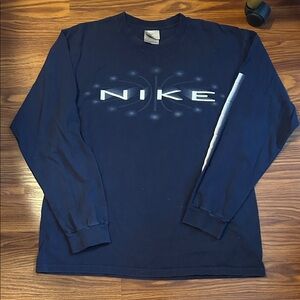 Nike Dark Blue Long Sleeve Tee